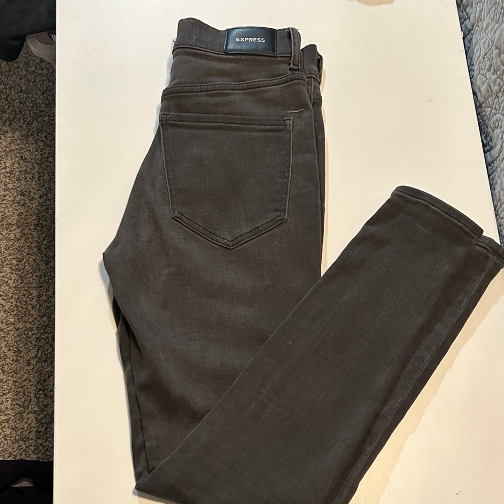 Express Charcoal Skinny Jeans - Women's
